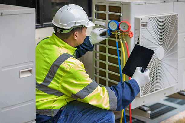 Professional Air Conditioning Repair technician working in Marion, VA